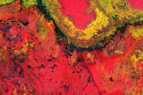 Abstract colored background from liquid flowing paints Stock Illustration