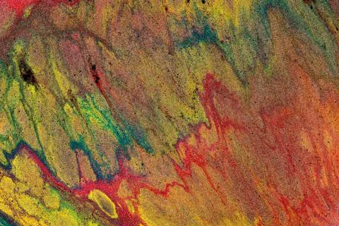 Abstract colored background from liquid flowing paints Stock Illustration