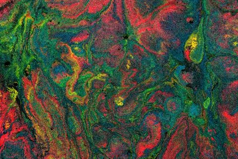 Abstract colored background from liquid flowing paints Stock Illustration