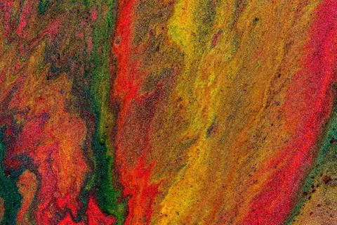 Abstract colored background from liquid flowing paints Stock Illustration