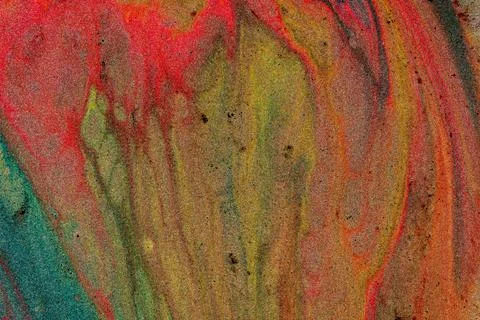 Abstract colored background from liquid flowing paints Stock Illustration