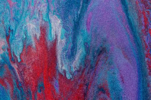 Abstract colored background from liquid flowing paints Stock Illustration