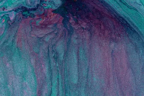 Abstract colored background from liquid flowing paints Stock Illustration