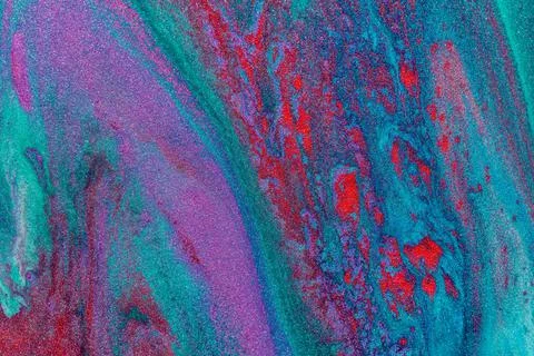 Abstract colored background from liquid flowing paints Stock Illustration