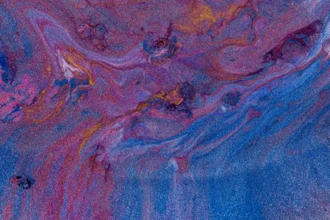 Abstract colored background from liquid flowing paints Stock Illustration