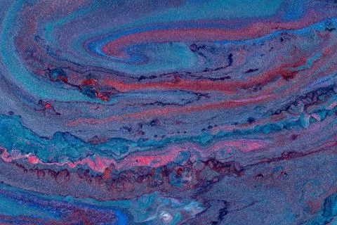 Abstract colored background from liquid flowing paints Stock Illustration