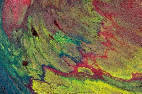 Abstract colored background from liquid flowing paints Stock Illustration