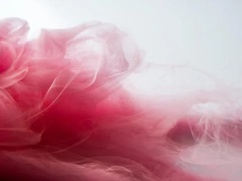 Abstract colored background. Pink smoke, ink in water, the patterns of the Stock Illustration