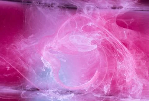 Abstract colored background. Pink smoke, ink in water, the patterns of the Stock Illustration