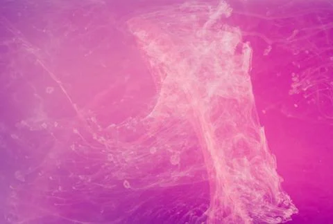 Abstract colored background. Pink smoke, ink in water, the patterns of the Stock Illustration