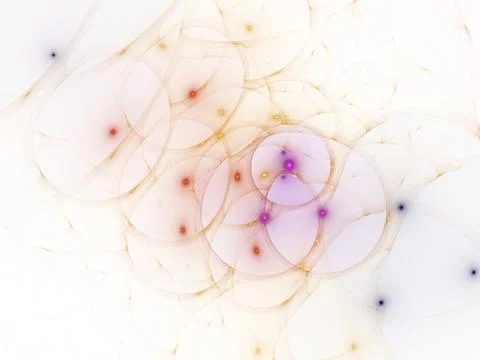 Abstract Colored Background with Shiny Bubbles. Stock Illustration