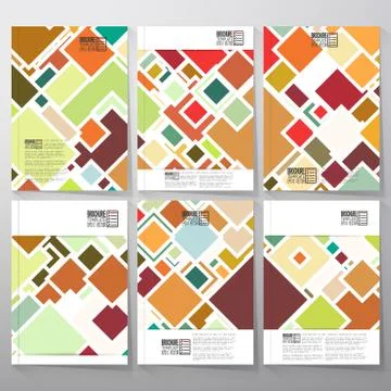 Abstract colored background, square design vector. Business vector templates for Stock Illustration