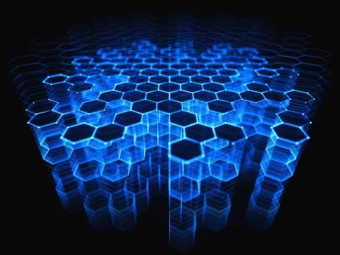 Abstract Colored Background Technology Connection Stock Illustration