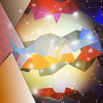 Abstract colored background, triangle design vector illustration 스톡 일러스트