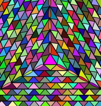 Abstract colored background triangles Stock Illustration