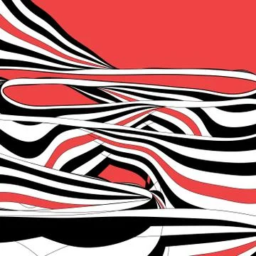 Abstract colored background with wavy elements Ilustración de archivo