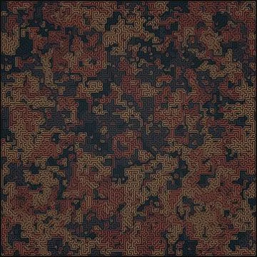 Abstract colored camouflage pattern. Labyrinth concept. 3D rendering Stock Illustration