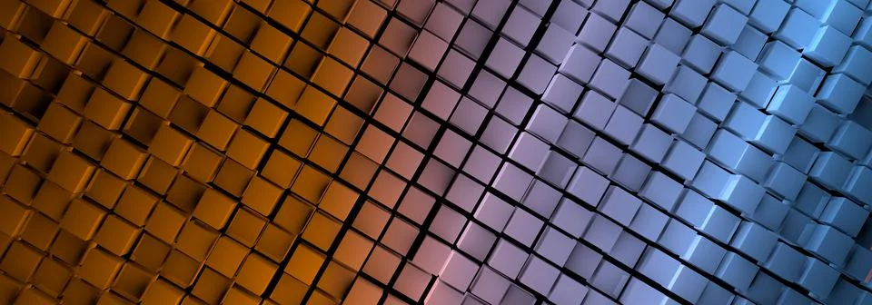 Abstract colored cube background Stock Illustration