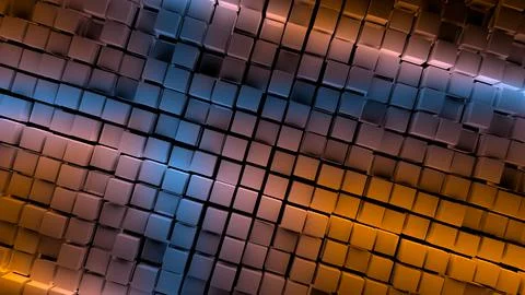 Abstract colored cube background Stock Illustration