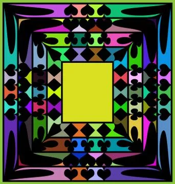 Abstract colored edging Stock Illustration