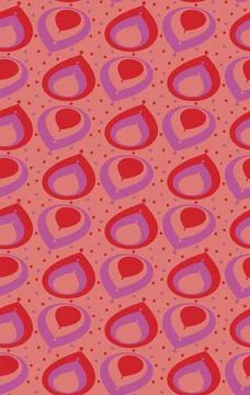 Abstract colored elements on a pink background. Ilustración de archivo