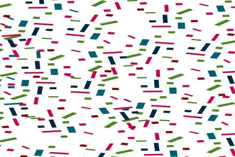 Abstract colored falling confetti isolated on white background vector illus.. Stock Illustration