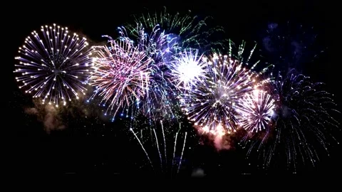 Abstract colored firework background, Stock Footage 102564489