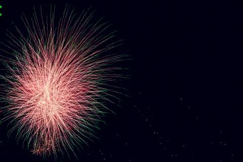 Abstract colored firework background with free space for text Stock Photos