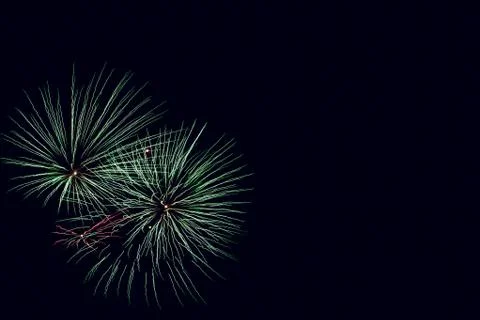 Abstract colored firework background with free space for text Stock Photos
