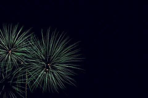 Abstract colored firework background with free space for text 写真素材