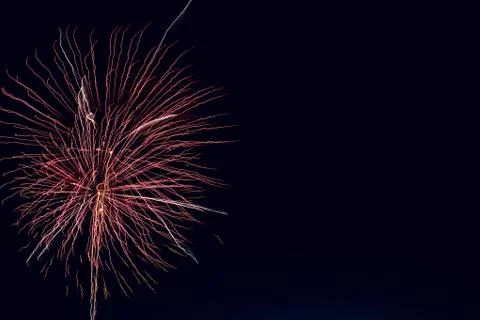 Abstract colored firework background with free space for text Foto stock