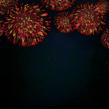 Abstract colored firework background . New Year background. Illustrazione stock