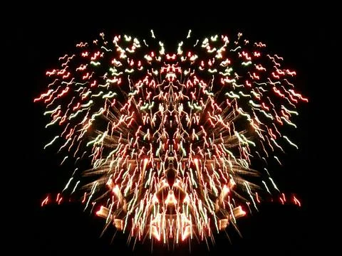 Abstract colored firework background . New Year background. Stock Illustration