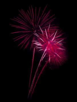 Abstract colored firework background,Fireworks light up the sky Stock Photos