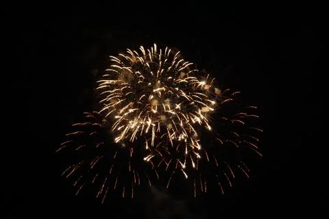 Abstract colored firework background,Fireworks light up the sky Foto stock