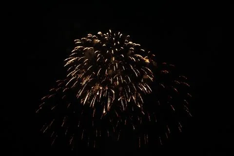 Abstract colored firework background,Fireworks light up the sky Stock Photos