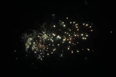 Abstract colored firework background,Fireworks light up the sky Stock-Fotos