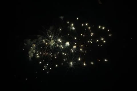 Abstract colored firework background,Fireworks light up the sky Stock Photos