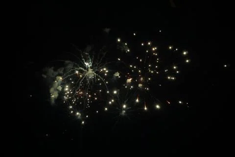 Abstract colored firework background,Fireworks light up the sky Stock Photos