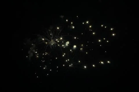 Abstract colored firework background,Fireworks light up the sky Stock Photos