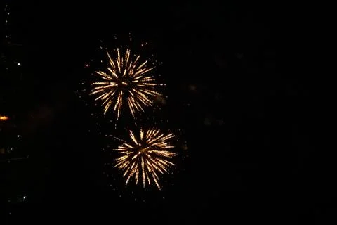 Abstract colored firework background,Fireworks light up the sky Stock Photos
