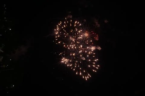 Abstract colored firework background,Fireworks light up the sky Fotos de archivo