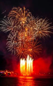 Abstract colored firework object. Variety of colors Mix Fireworks or firecracker 스톡 사진