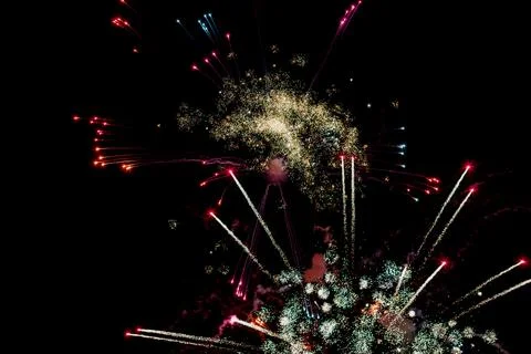 Abstract colored firework Stock Photos