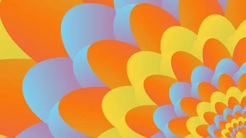 Abstract Colored Floral Flower Background Stock Illustration
