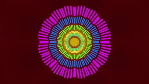 Abstract Colored Flower Stock Footage 73543212