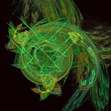 Abstract colored fractal. Stock Illustration