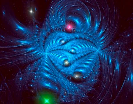 Abstract colored fractal. Stock Illustration