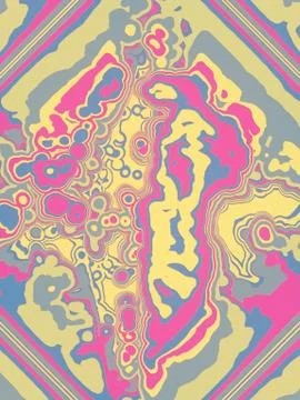 Abstract colored fractal pattern background. Decorative digital art 3d render Stock Illustration