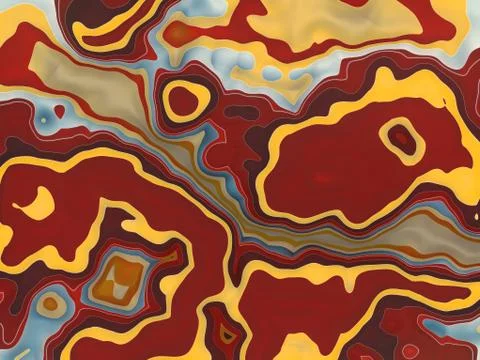 Abstract colored fractal pattern background. Decorative digital art 3d render Stockillustratie